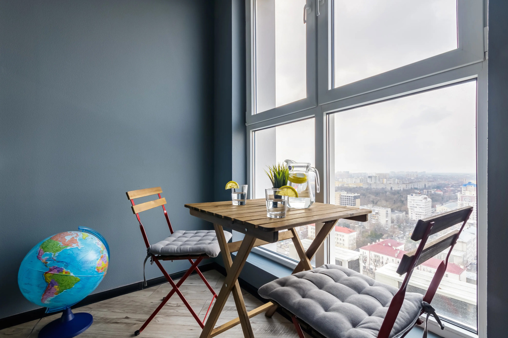 Апартаменты с Лучшим Видом на Краснодар. 24 этаж ЖК Большой Lounge балкон и Smart TV