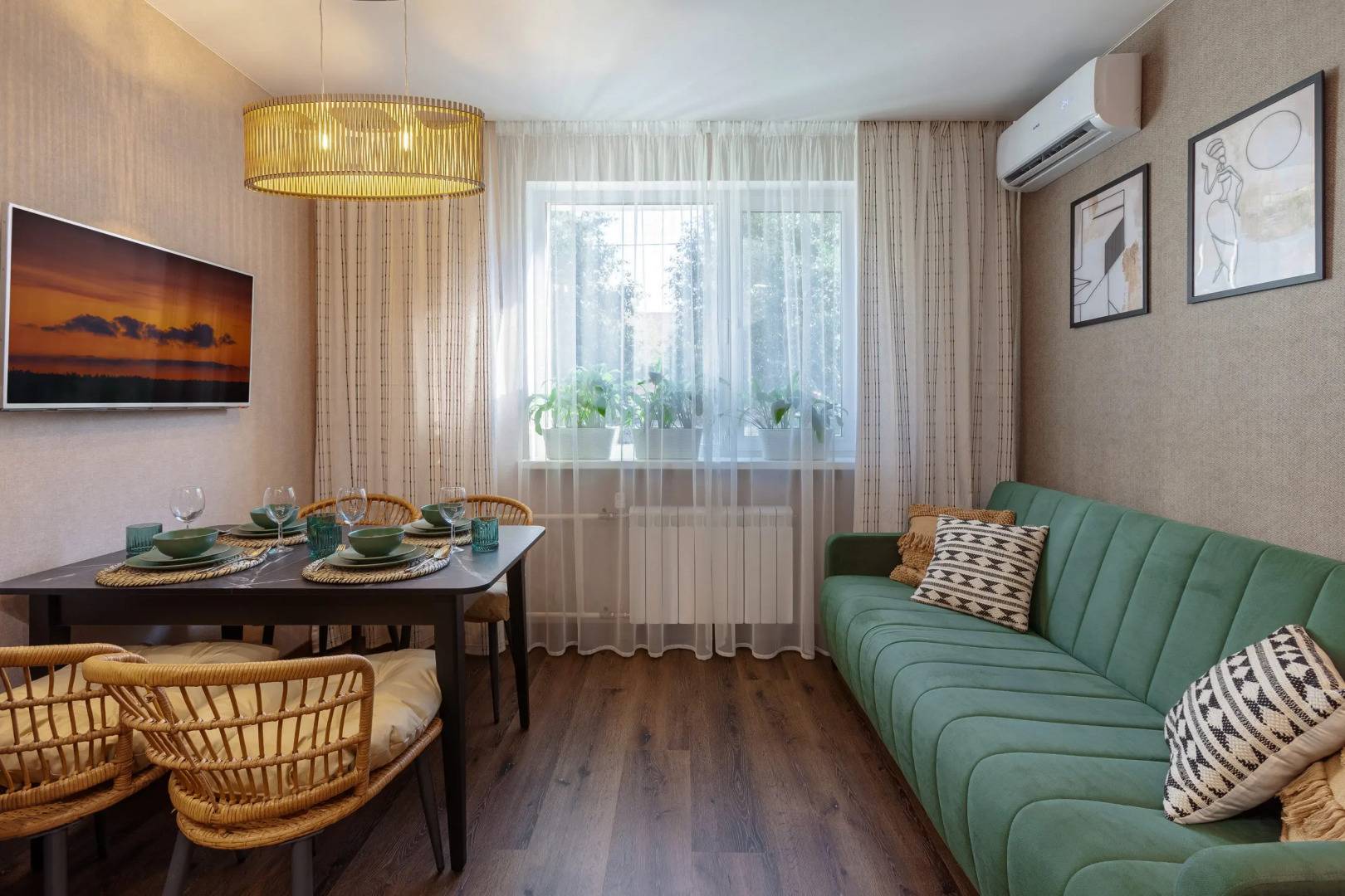 Квартира Aparts Pro+ ЭкоШарм — стильная с уютной атмосферой