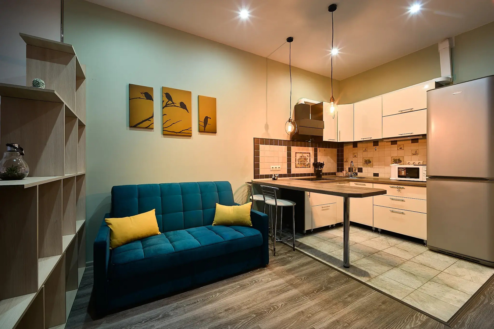 Квартира Просторная и уютная студия