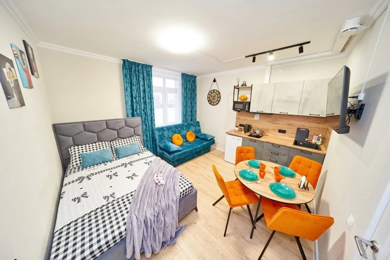 Квартира Студия в новом доме ЖК Премьер, самый центр города у Гипермаркет Семья по адресу Николая Островского 52 на 4 человек