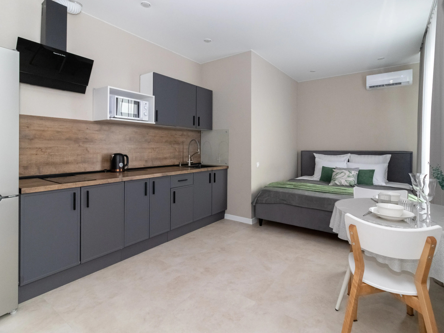 Квартира Стильная Современная Студия в ЖК Бизнес-Класса Айвазовский