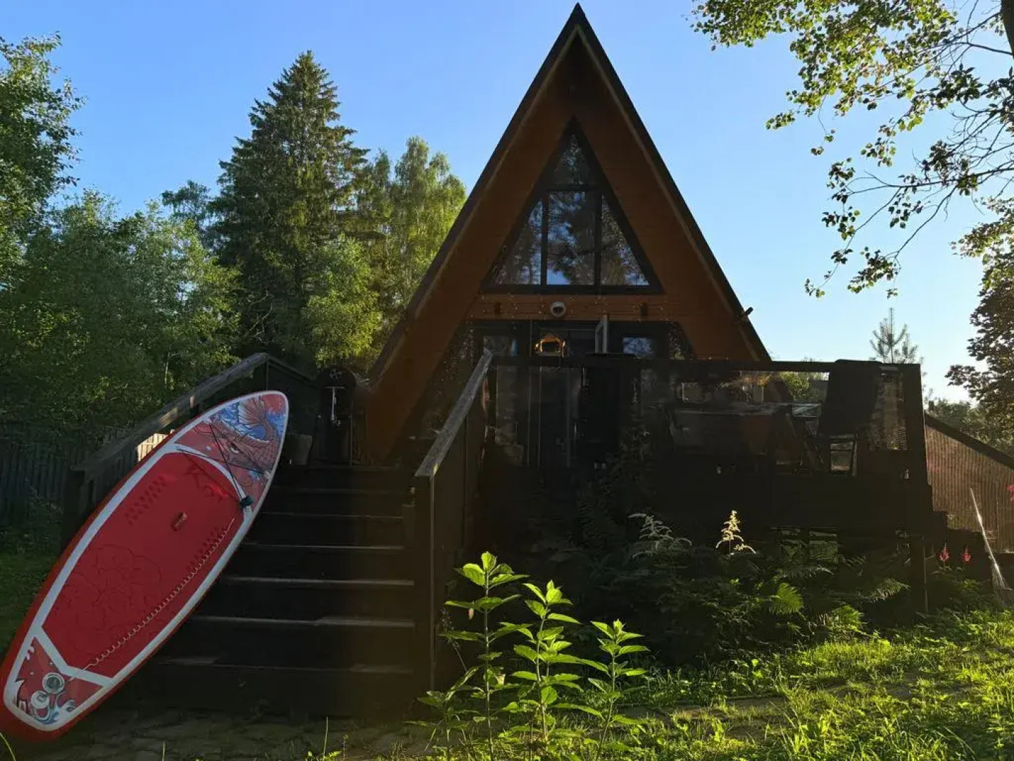 Частный дом с баней в лесу на берегу Истринского водохранилища