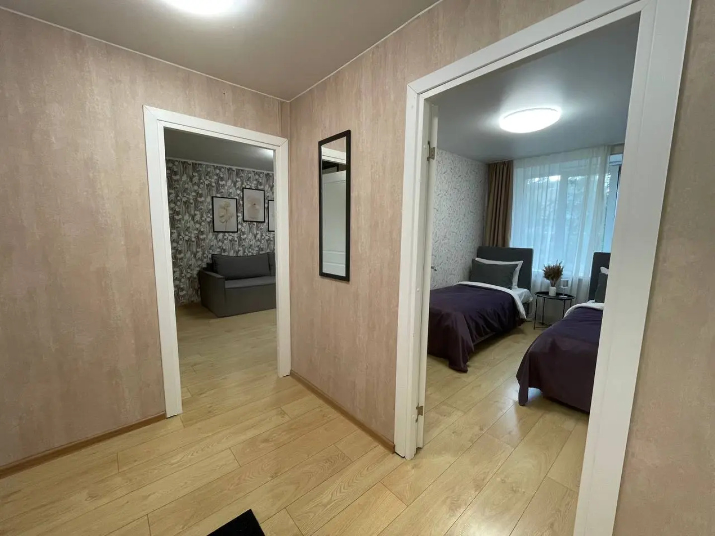 Квартира Двухкомнатная с 3 раздельными спальными местами в Сестрорецке