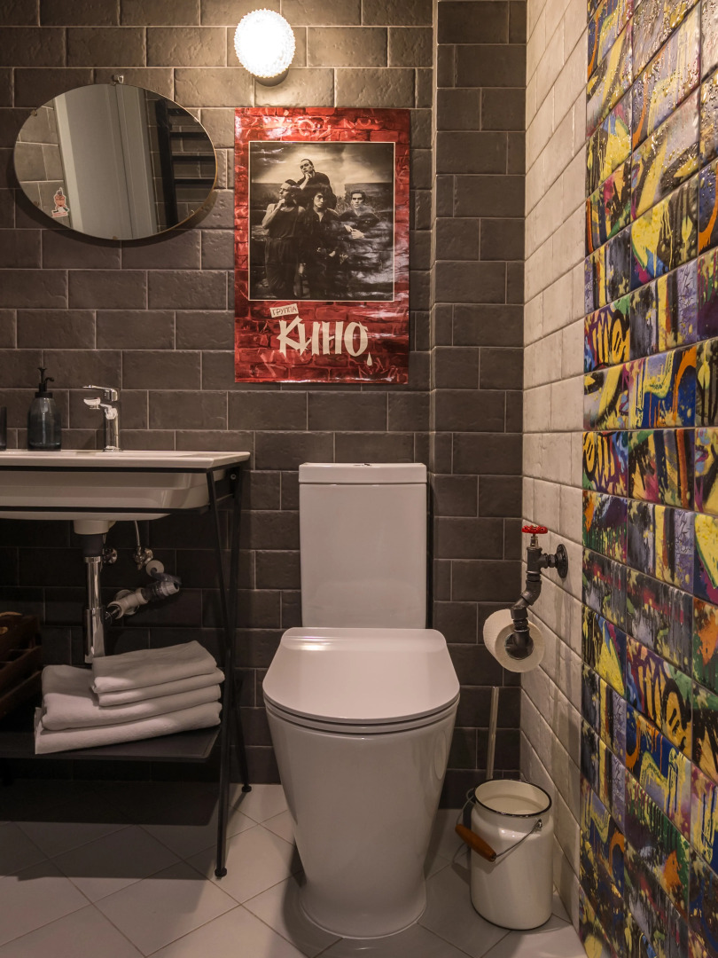 Квартира- студия Цой с дизайнерским ремонтом BookingSpb Музыкальная Шкатулка