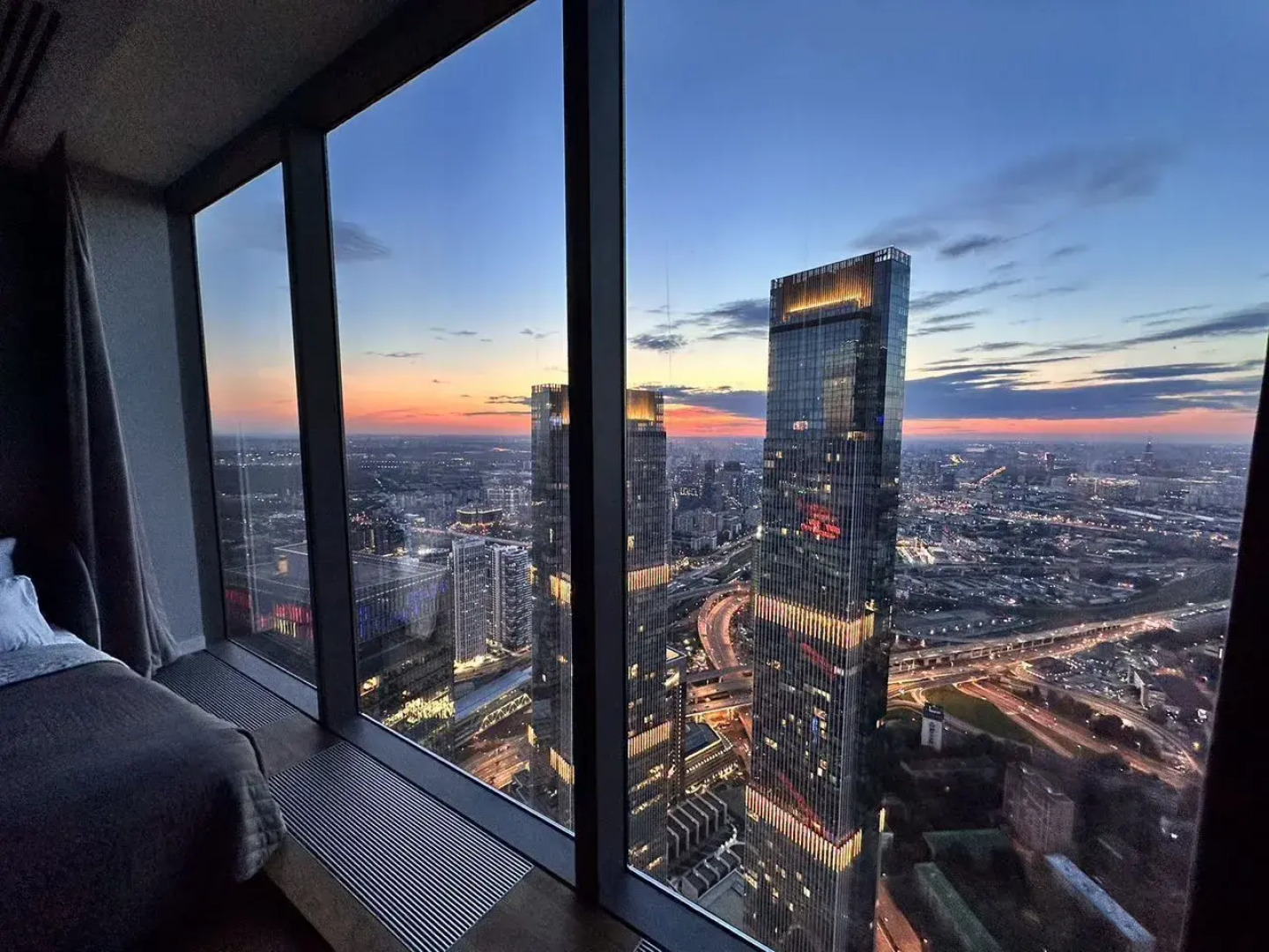 Квартира студия нa 77 этaжe башни Федерация Bоcток