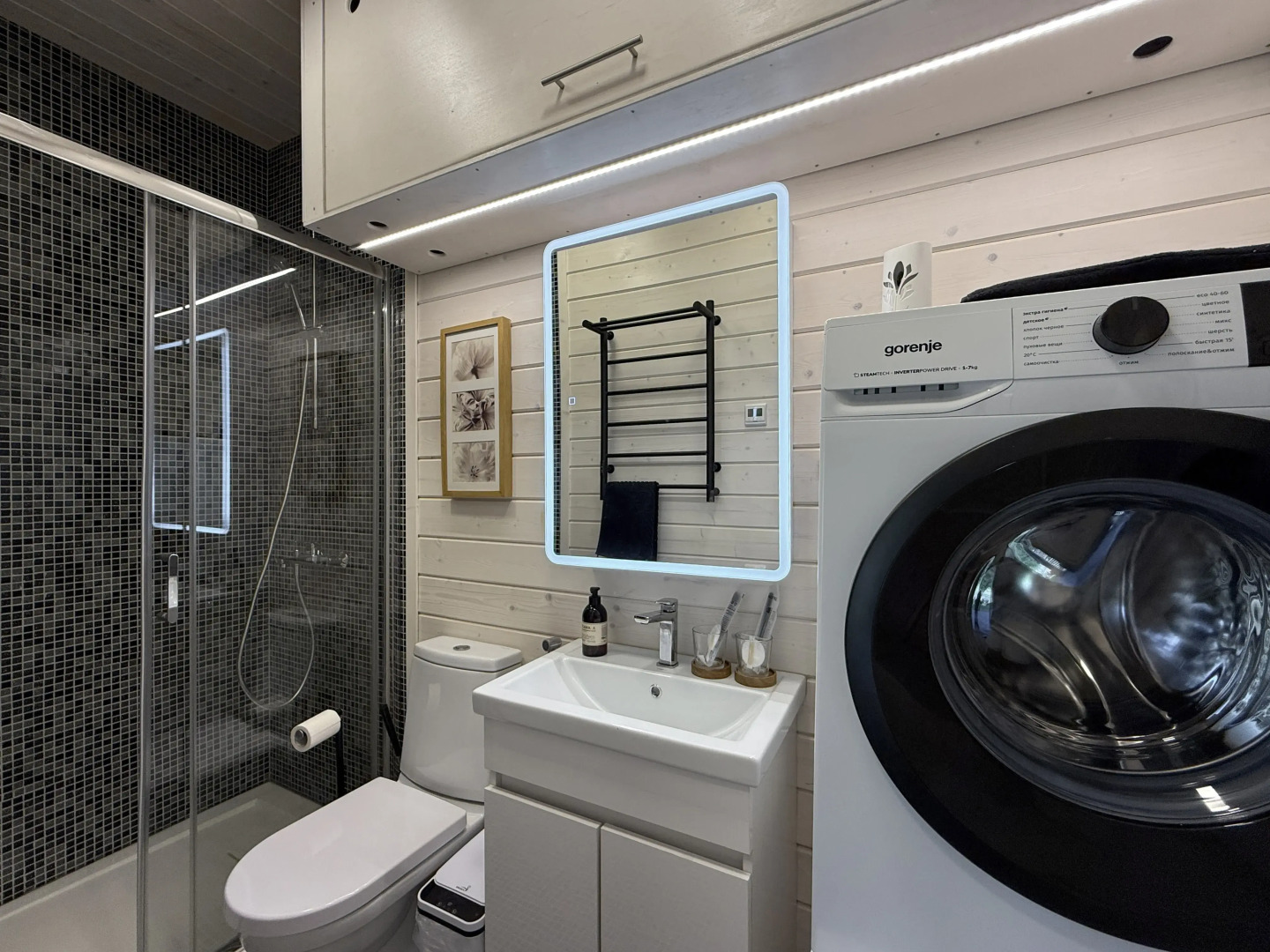 Частный дом Коттедж Шапки Дача Hygge с камином