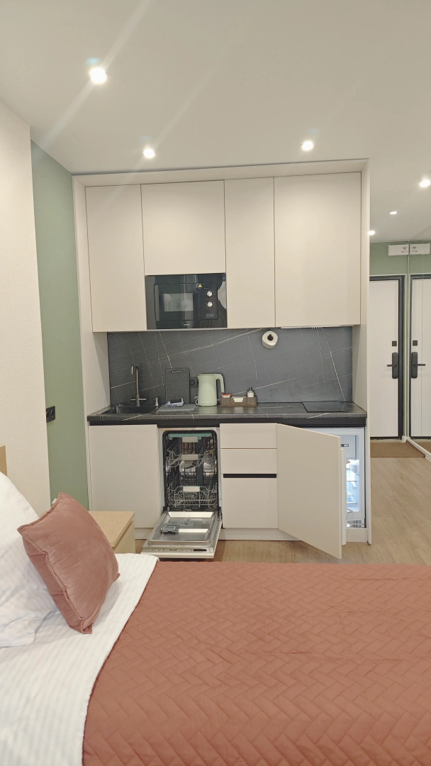 Апартаменты с видом на парк с двумя раздельными кроватями, кухней, ПММ в 10 минутах от центра Нижнего Новгорода