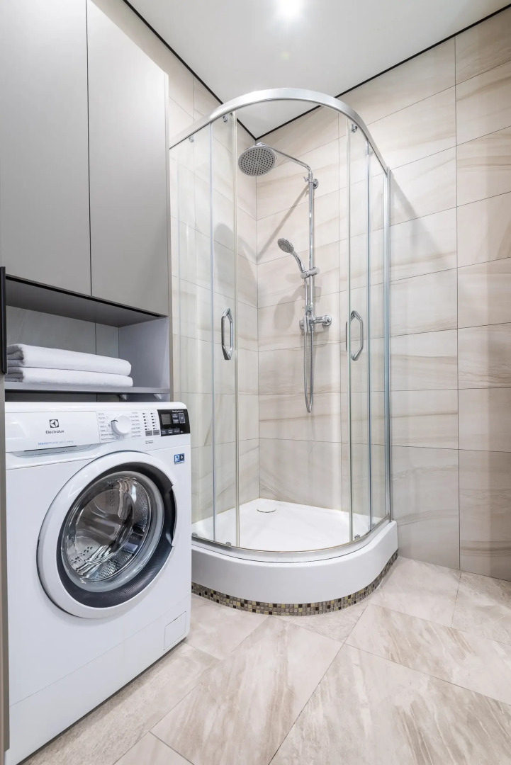 Квартира на сутки Парк Челюскинцев Самозаселение Wi-Fi Кондиционер Кухня объединена с жилой зоной Отдельная спальня