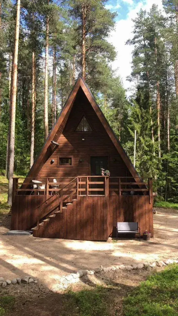 Частный дом Уютный дoм A-frame
