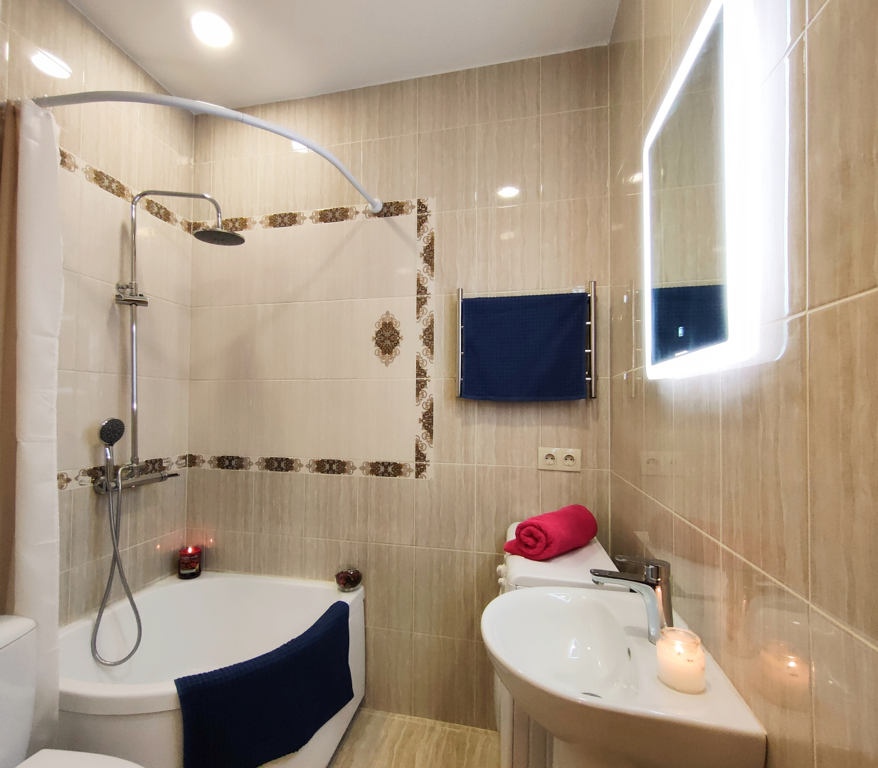 Апартаменты Гости Любят у метро Рассказовка Фиолетовая