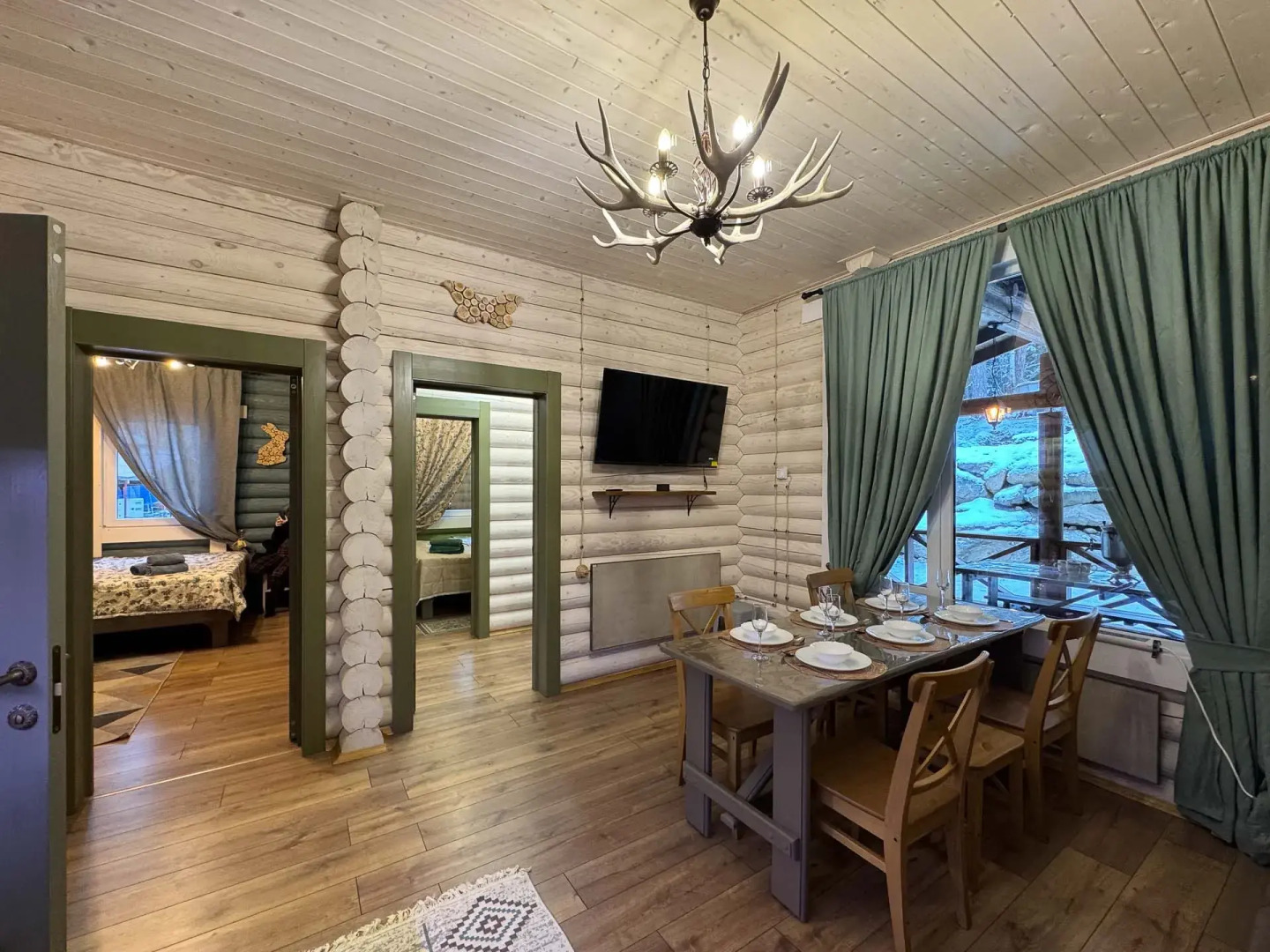 Частный дом У друзей сруб