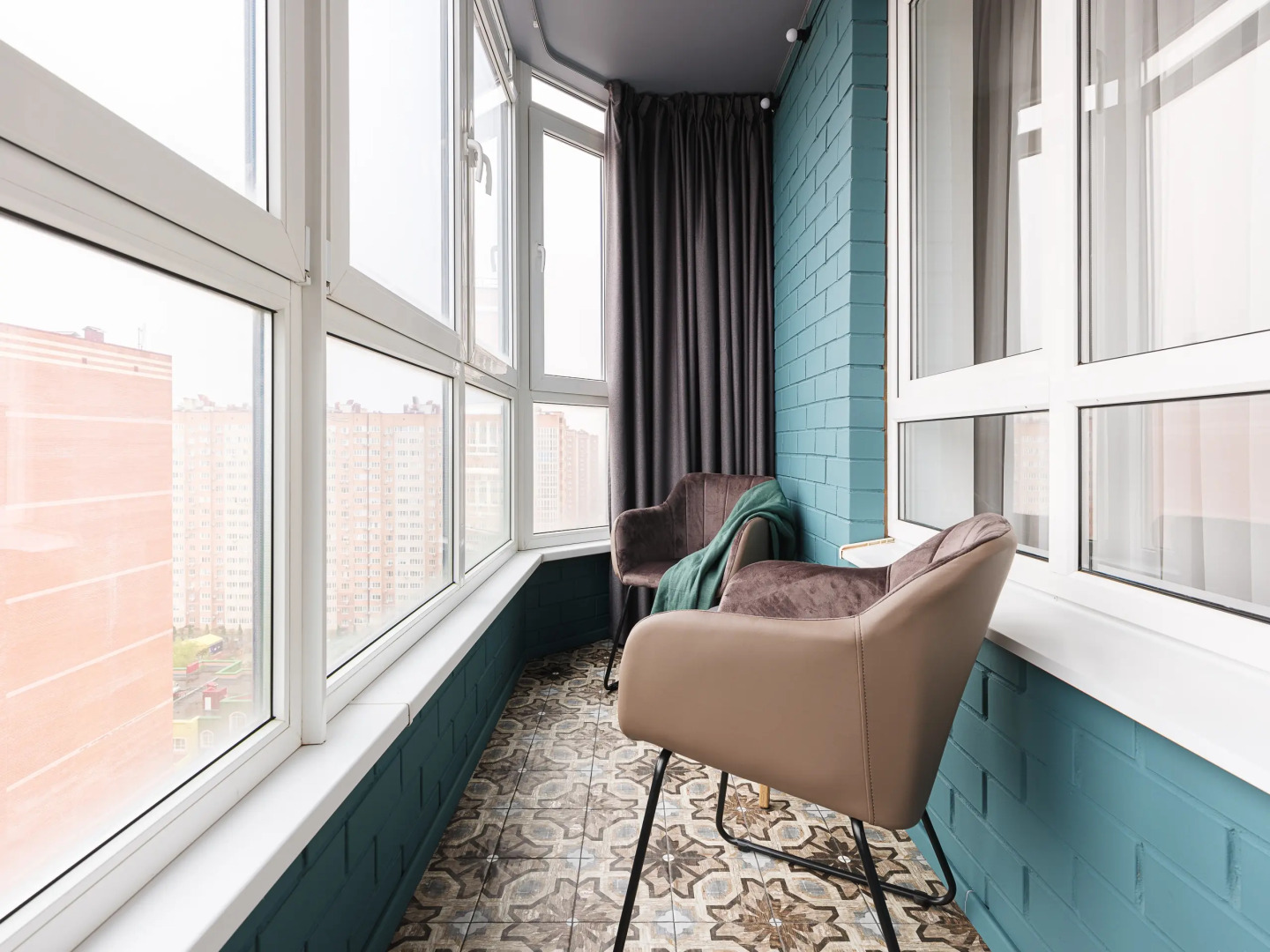 Апартаменты на 16 этаже с видом на парк Галицкого