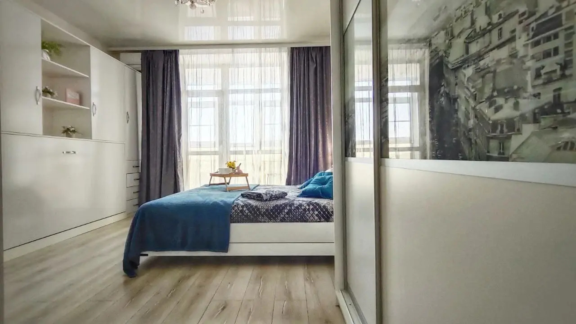 Квартира студия с видом на Амур и город