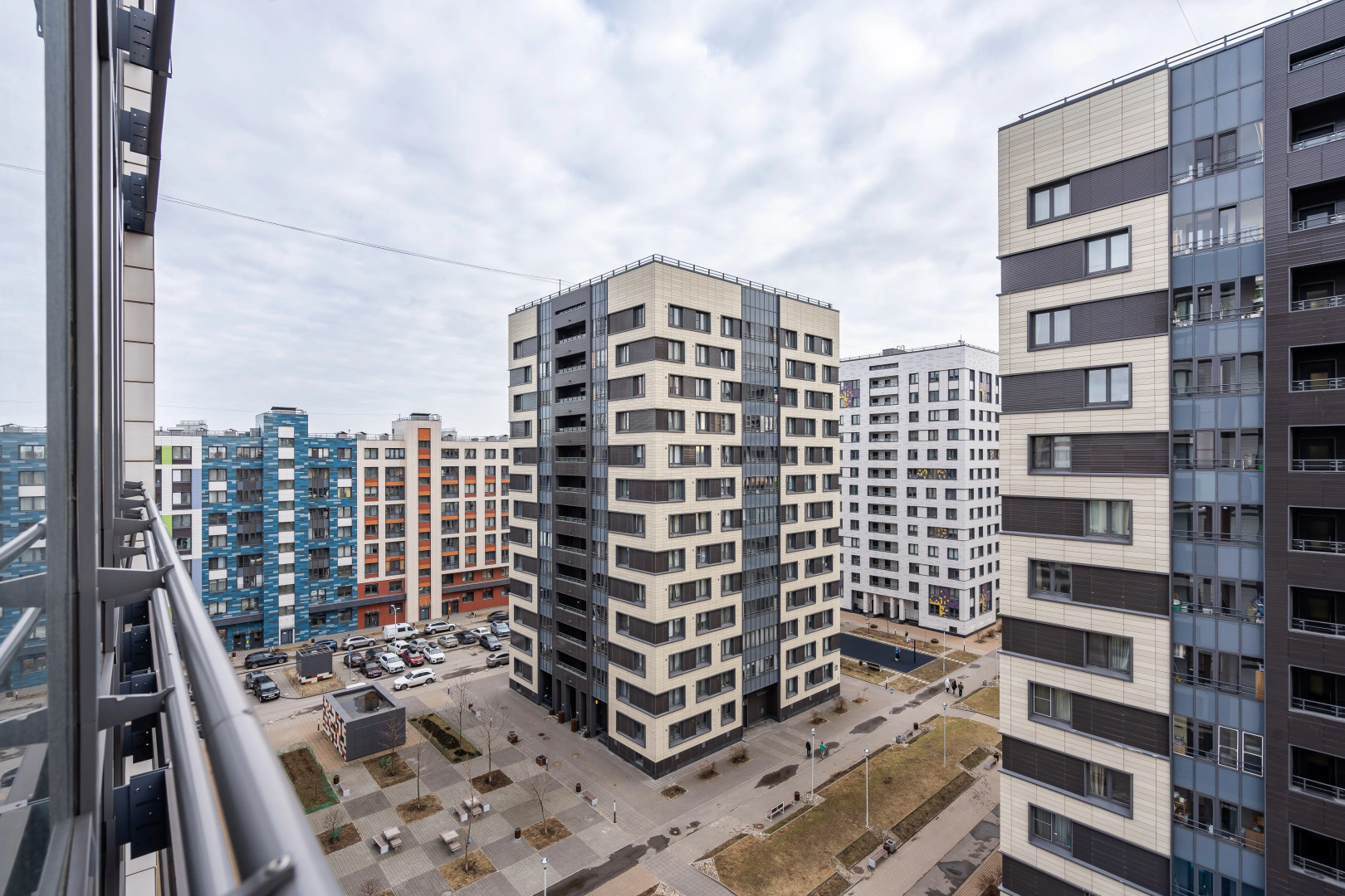 Квартира GetFlat Scarlet с Балконом Для 1-4 Гостей