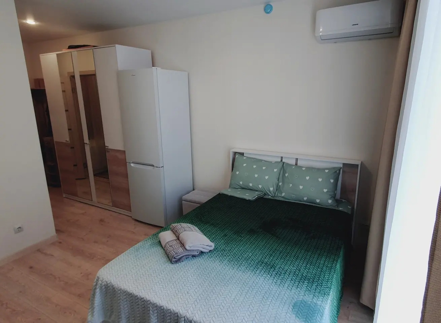 Квартира Студия с Видом на Красивый Закрытый Двор