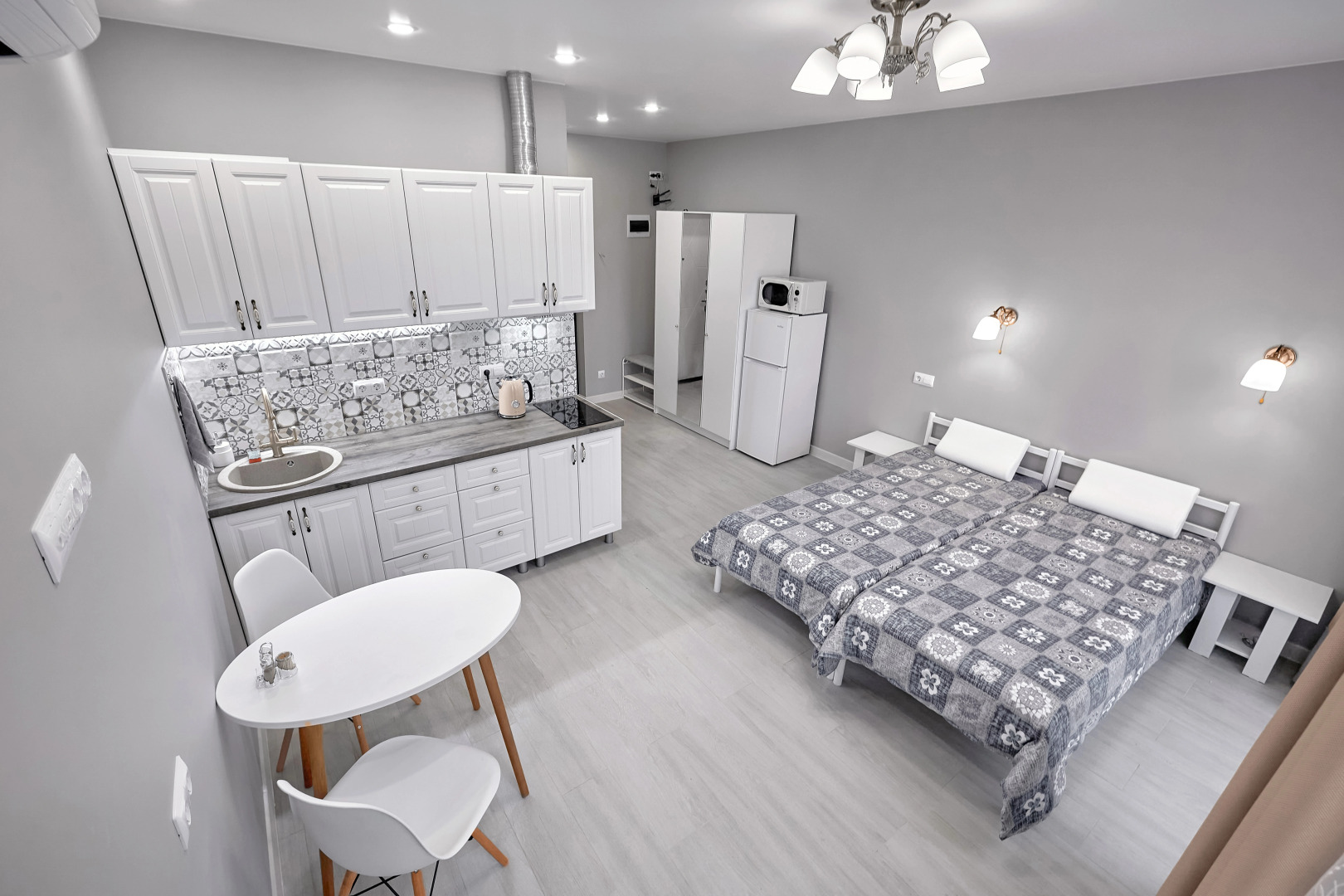 Апартаменты 25м²: бассейн, ортопедические подушки, парковка, зона тишины