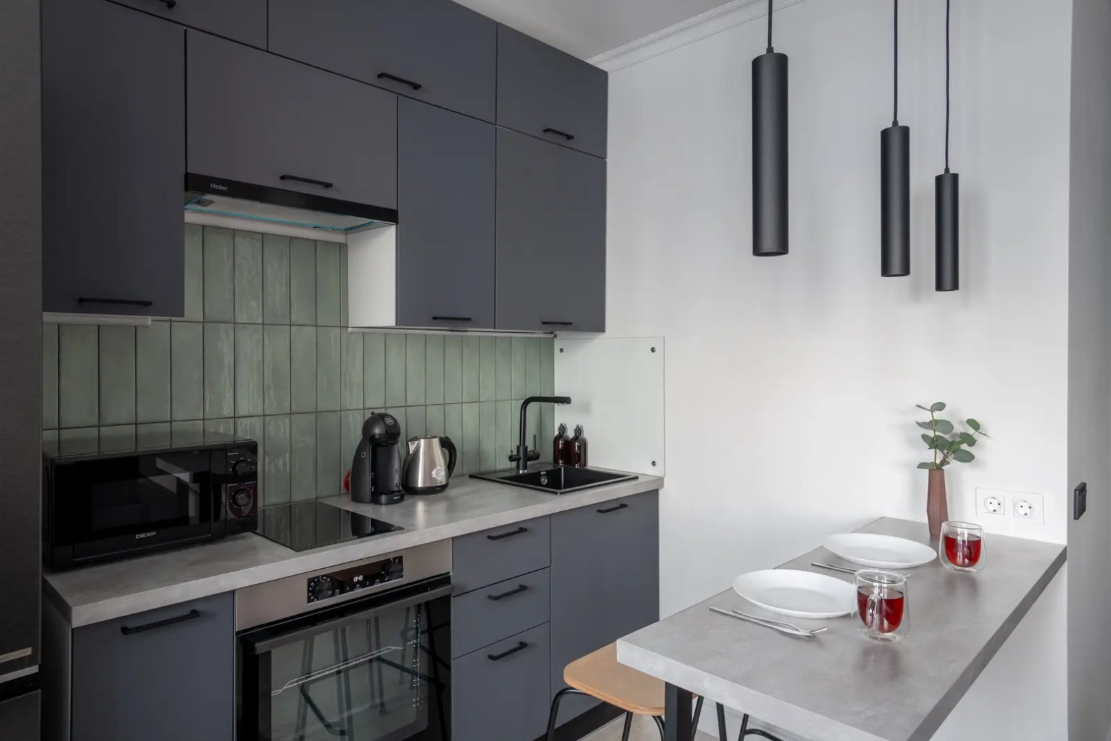 Квартира Студия серая