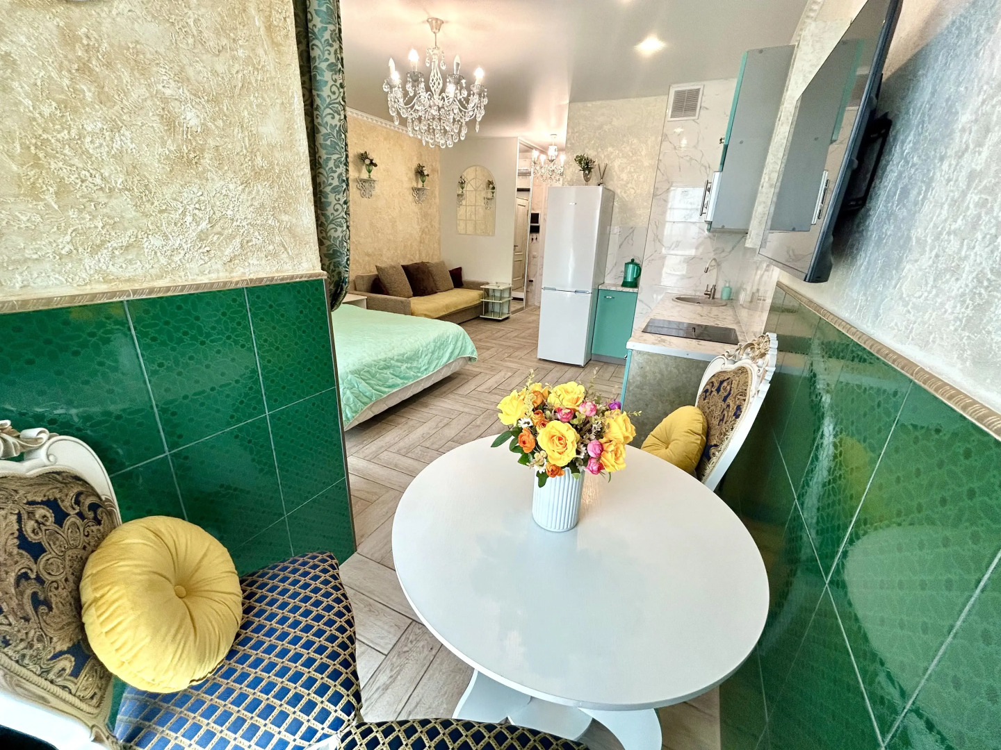 Квартира Уютная студия на улице Савицкого 12