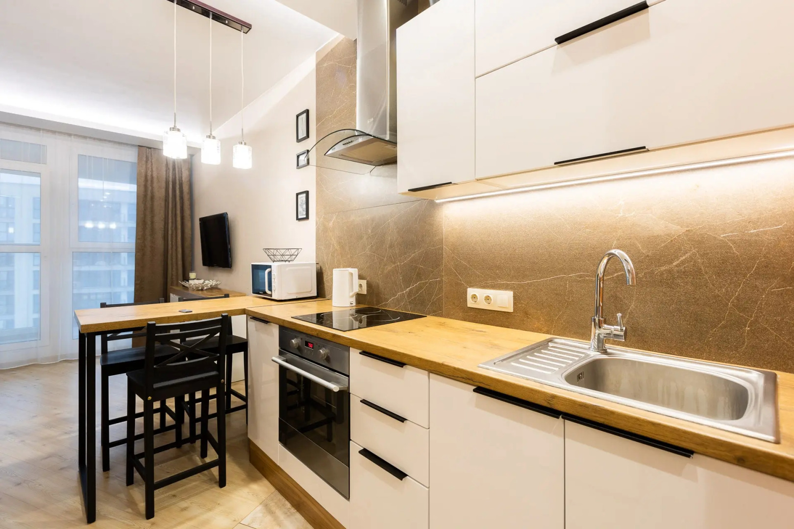 Апартаменты Уютная студия в ЖК "Минск Мир" (дом "Ницца")