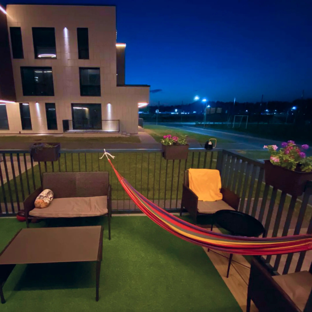 Апартаменты Охта Парк Ohta Loft Apartments с террасой