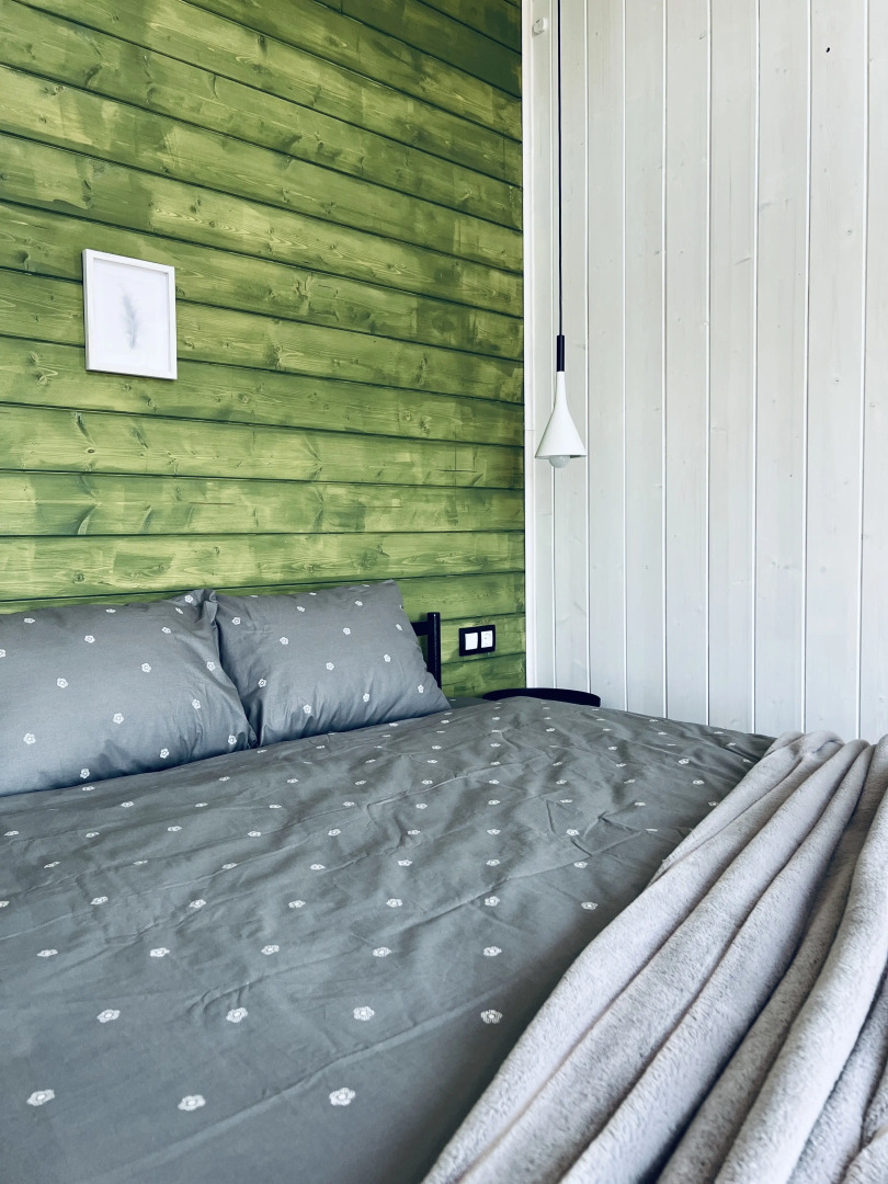 Шале Дом БарнХаус с Купелью в Городе Тула с Видом на Озеро