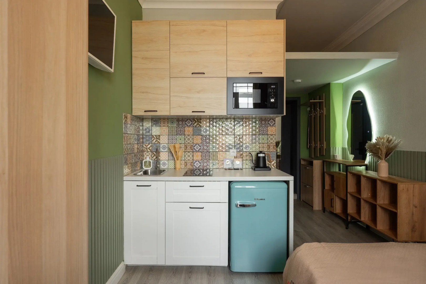 Апартаменты KeyGo #1010 Студия рядом с метро Окружная