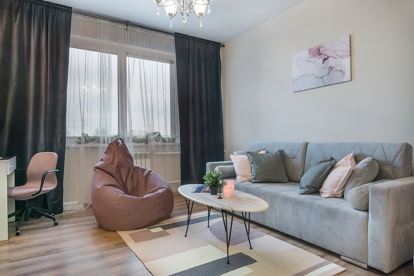 Апартаменты SKY INN Color Pink