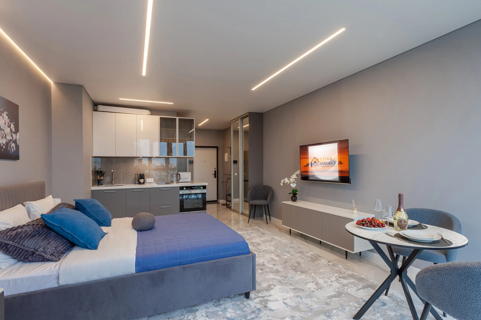 Квартира Nebo - Новая Студия в ЖК Галактика Центр Города