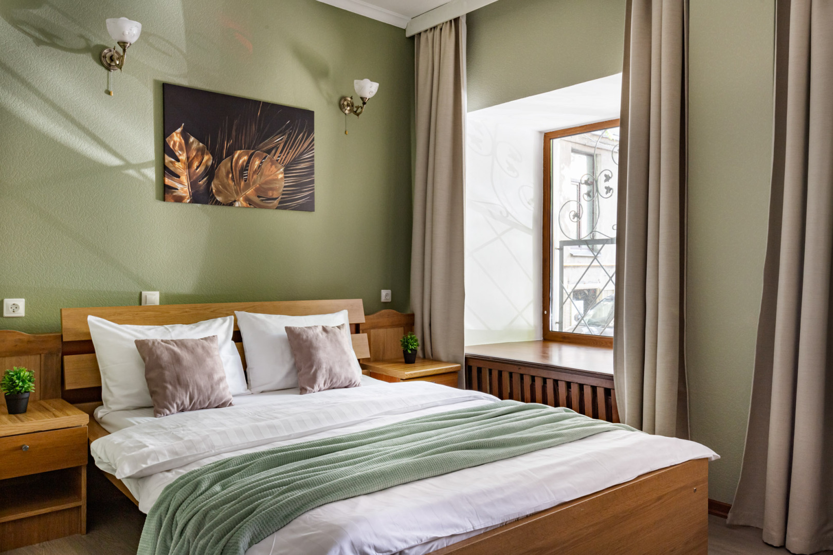 Апартаменты для двоих гостей с 1 кроватью (1 эт или 2 эт)