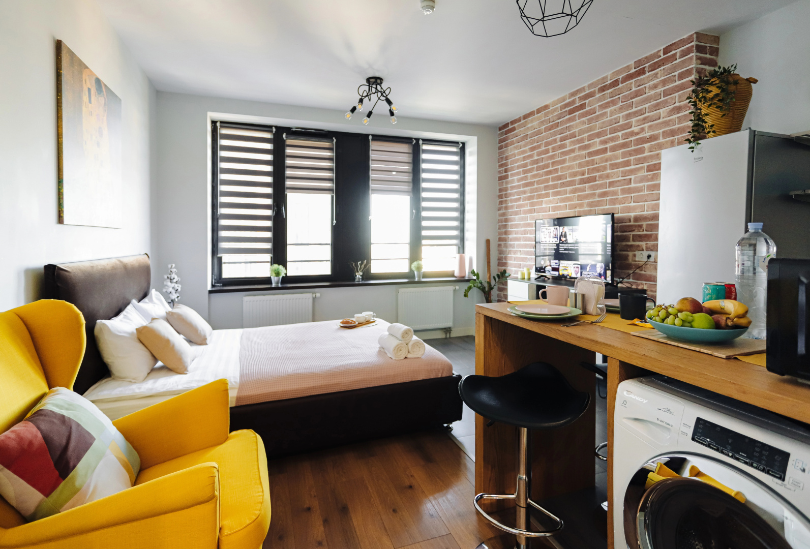 Апартаменты Lalapart Cozy loft на 18 этаже в ЖК Савеловский Сити