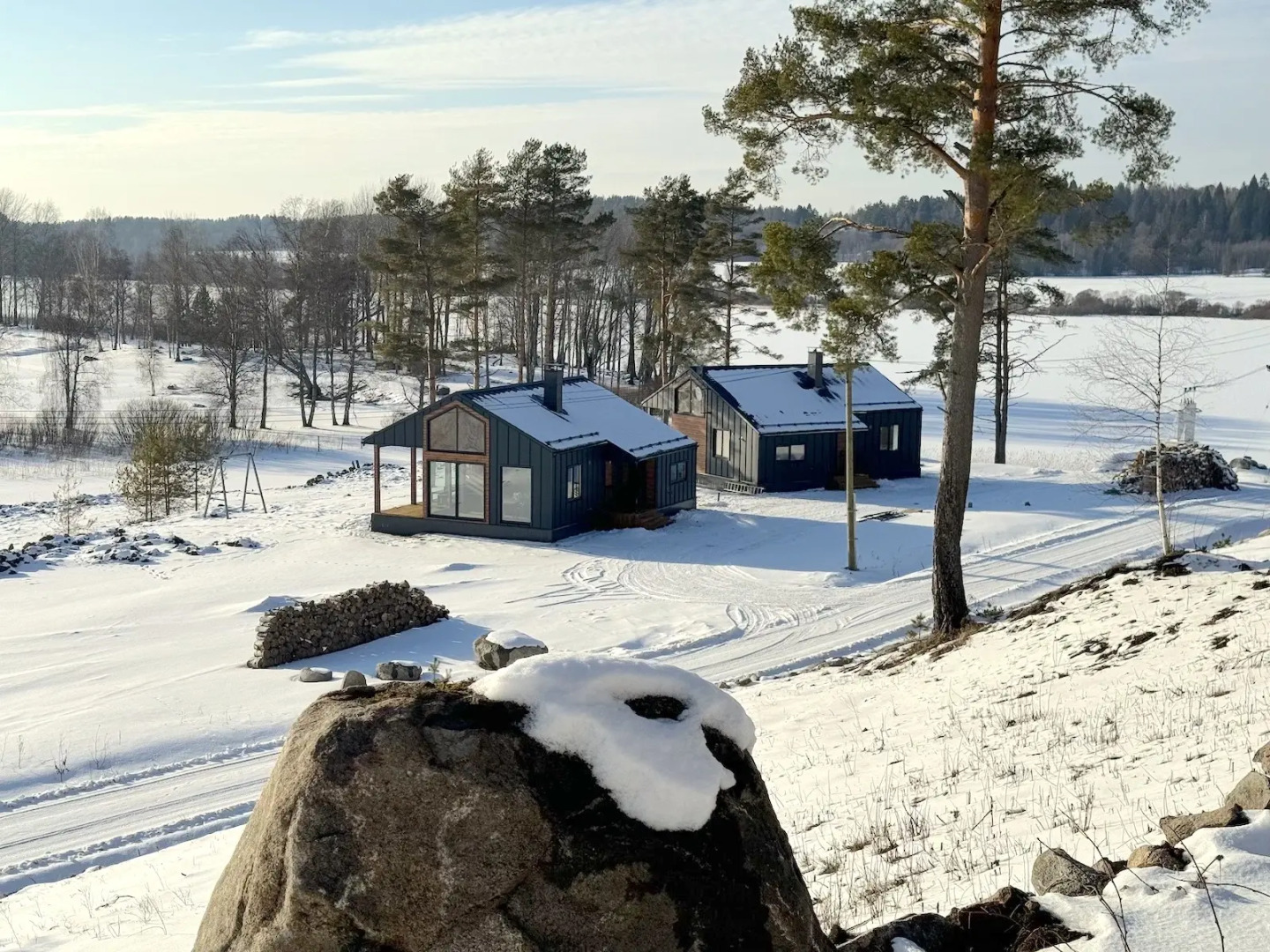 Частный дом Домики Ихоярви на озере (дом 4)