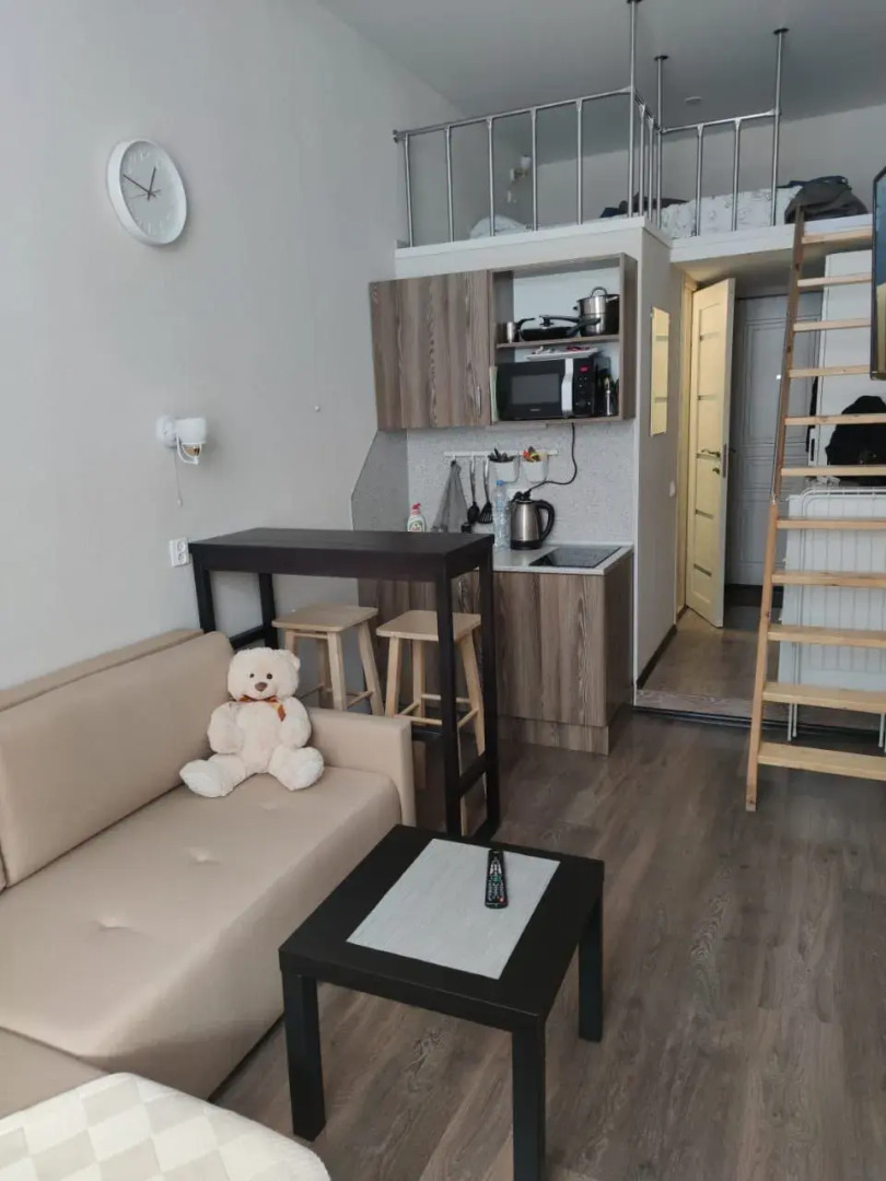 Апартаменты Уютная Двухуровневая Студия в Центре Города