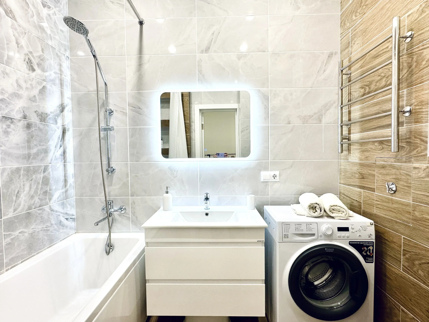 Апартаменты Квартира с видом на реку Кубань