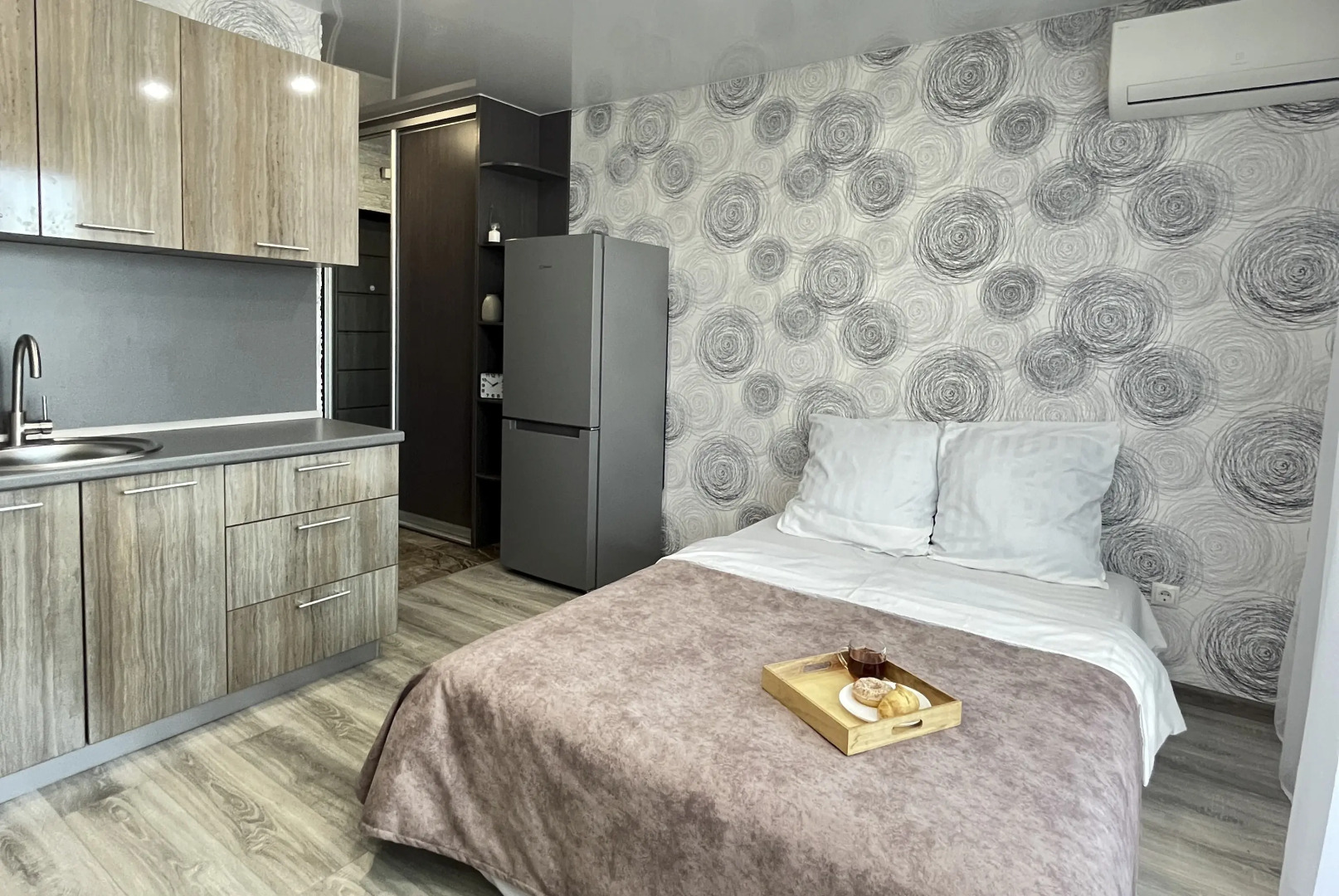 Квартира KiraLive в ЖК Москва Градъ - уютная студия