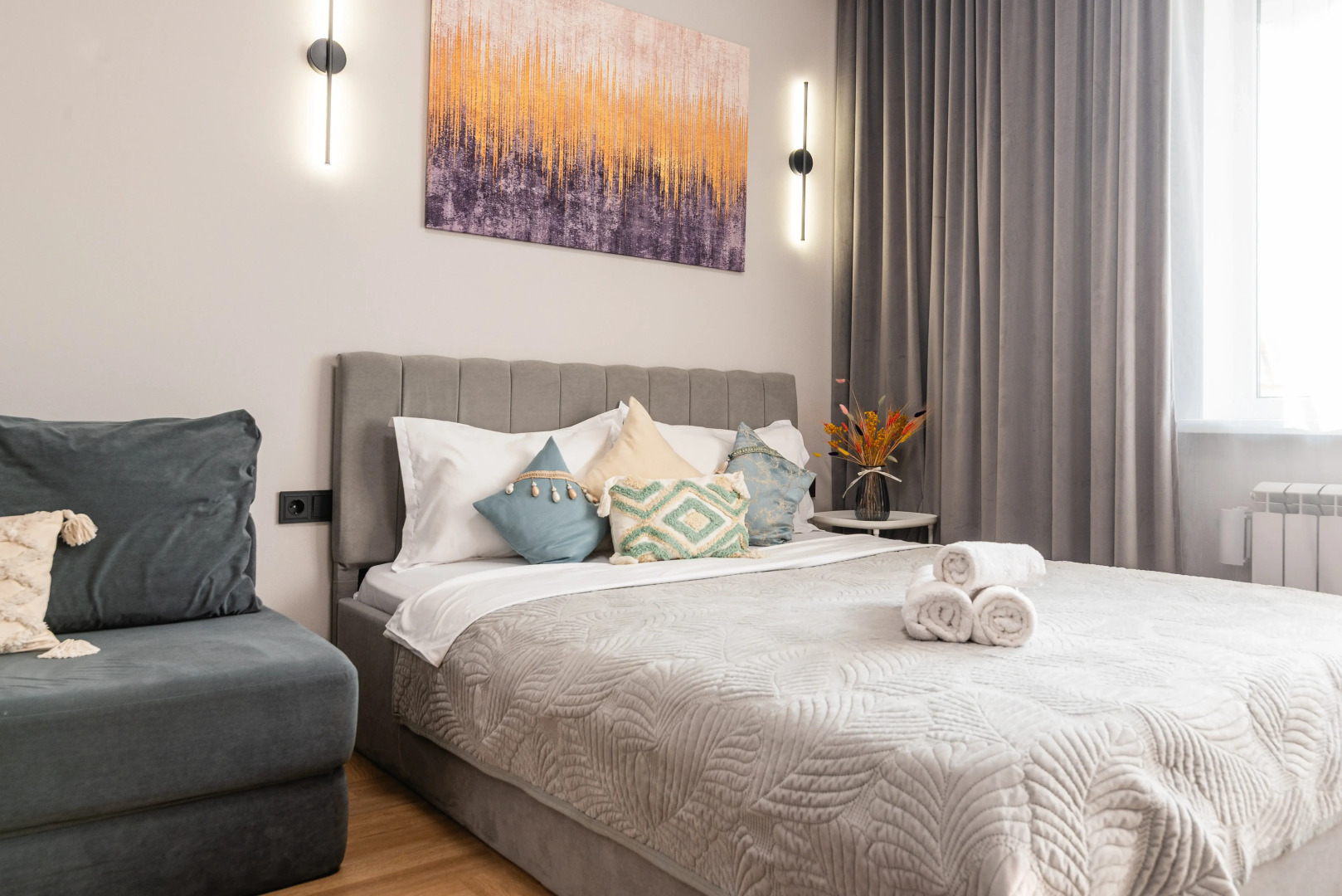 Апартаменты Стильная Квартира в Центре Алматы (114)