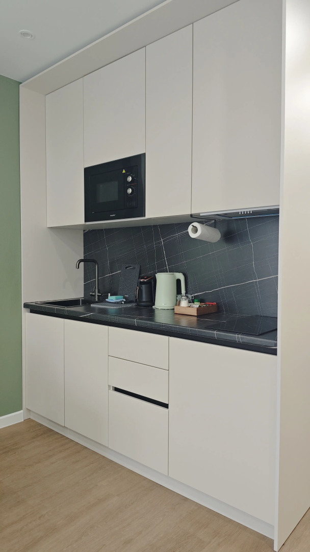 Новая Студия -апартамент с кухней, посудомойкой, стиралкой для двоих + допместо 3 этаж 10 минут от центра Нижнего Новгорода