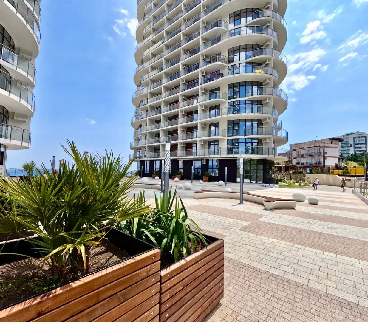 Апартаменты LS-Lux-Orange с прямым видом на море с 14 этажа