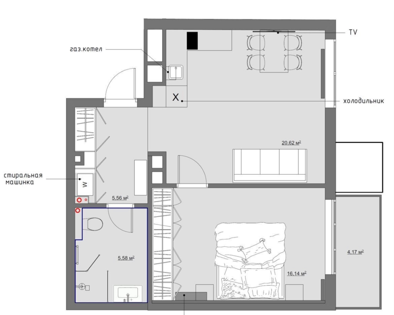 Апартаменты в ЖК Рыбная деревня