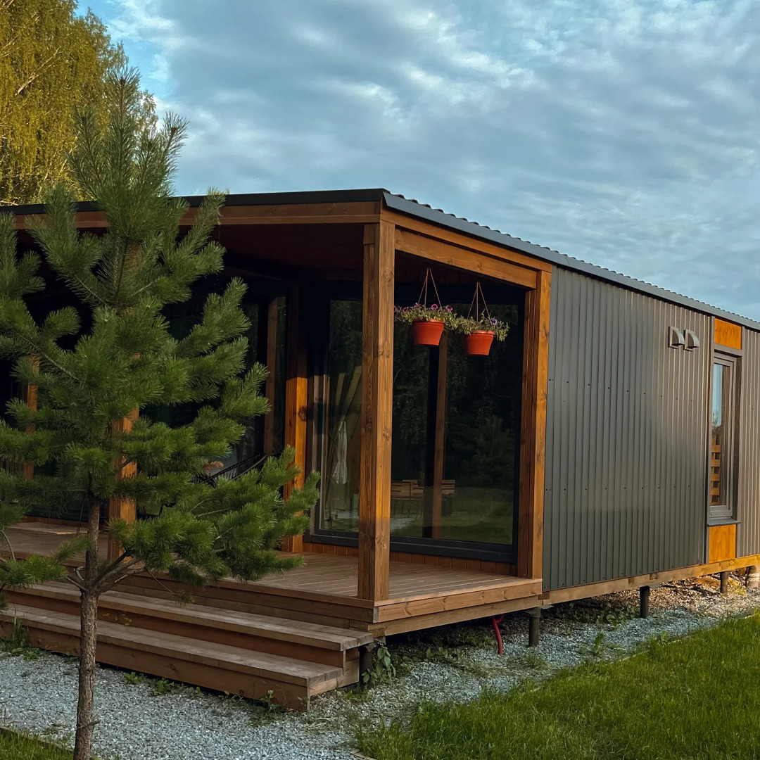 Частный дом Загородный дом в окружении леса