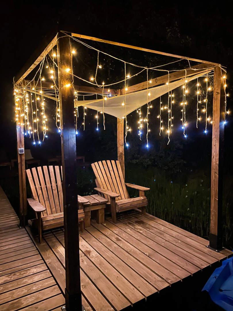 Глэмпинг А у реки