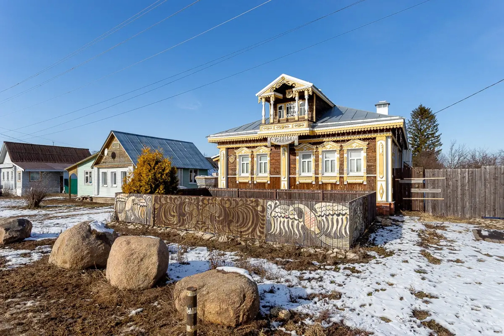 Частный дом с русской печью и баней