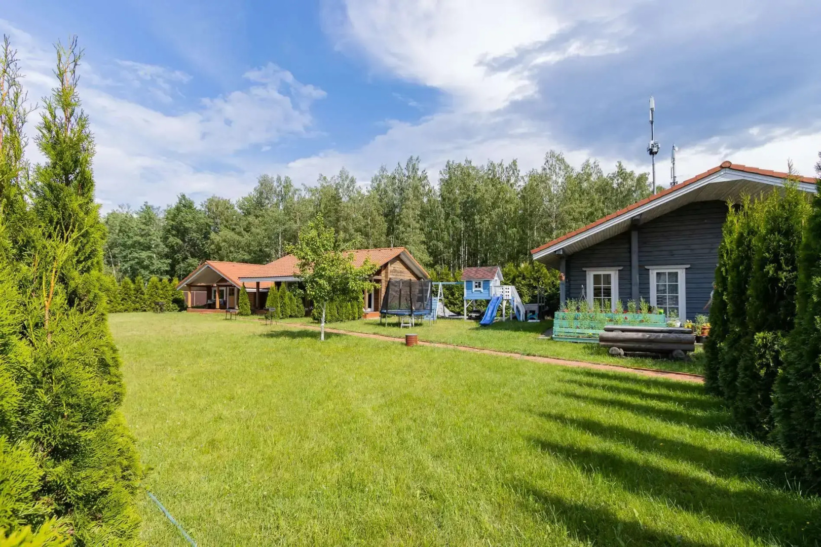 Частный дом загорoдный в финском стиле