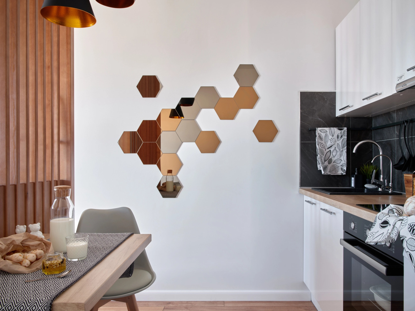 Квартира Milk&Honey Studio с шикарным видом на город и реку