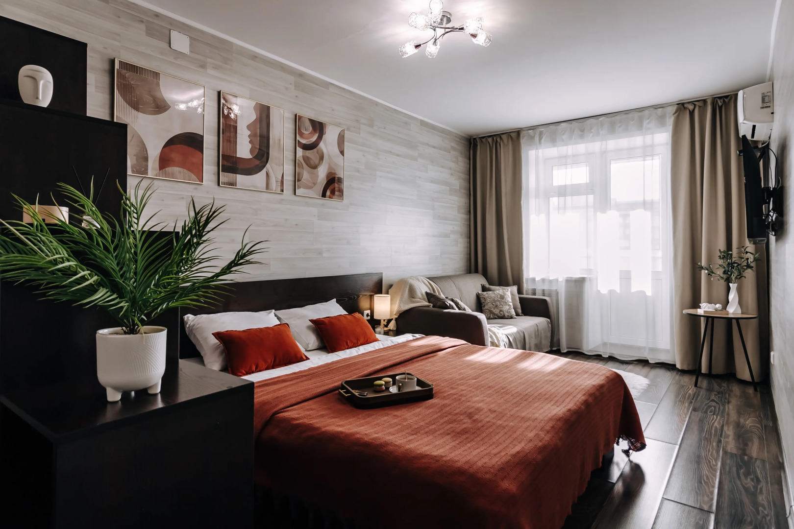 Квартира Уютная Студия в Районе Аэропорта