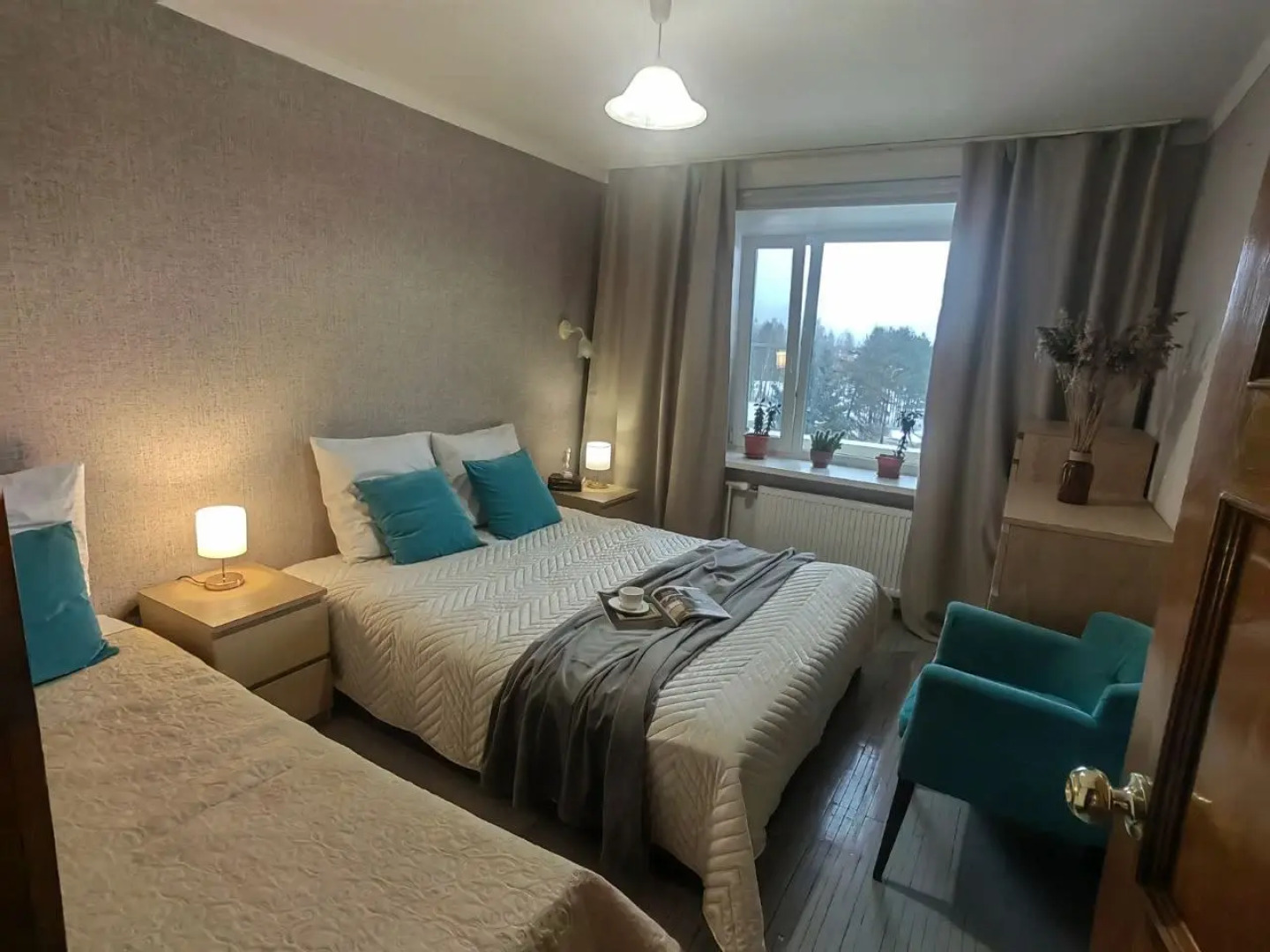 Квартира большая двухкомнатная у леса и озера