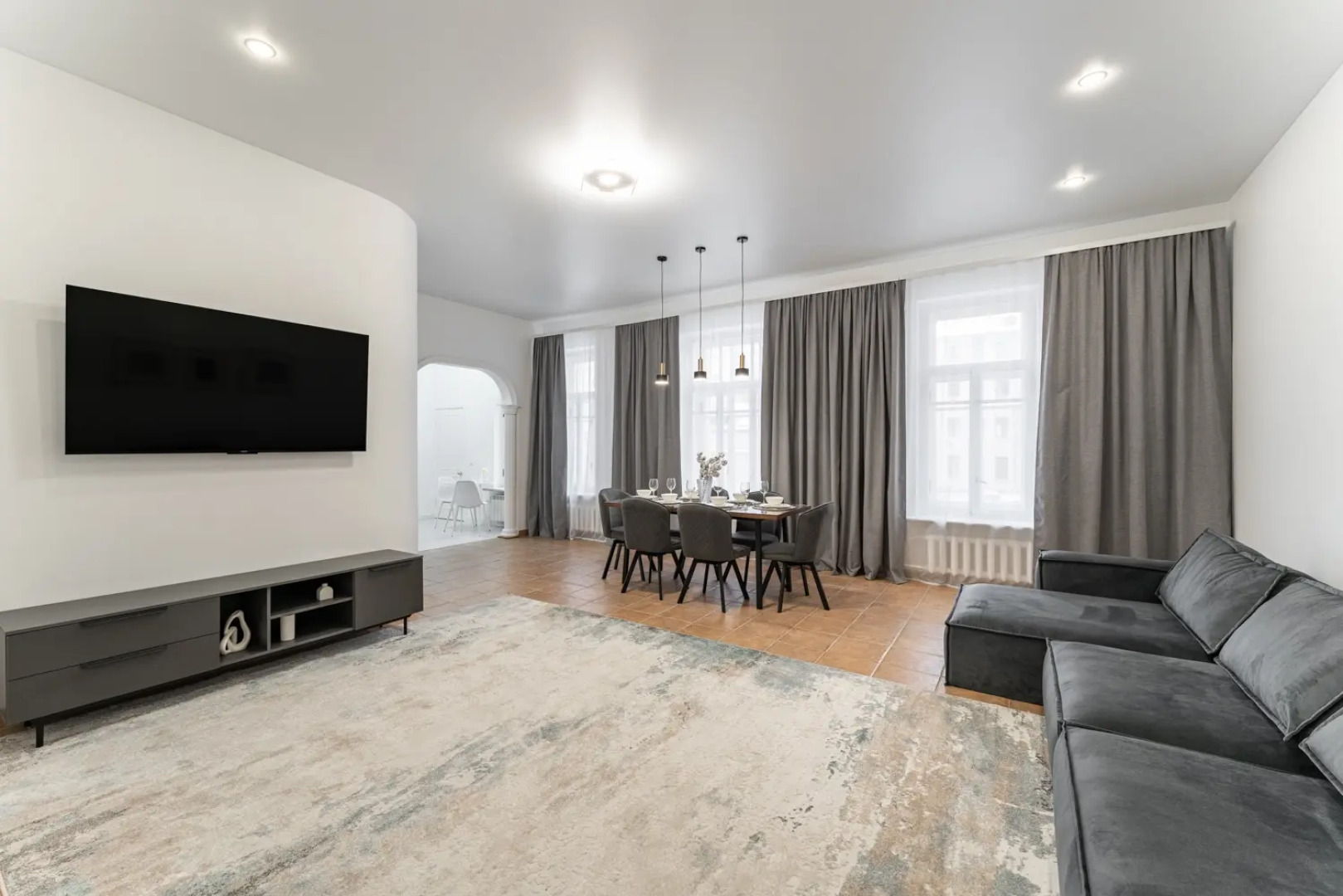 Квартира Трёхкомнатная в Центре Москвы на Тверской