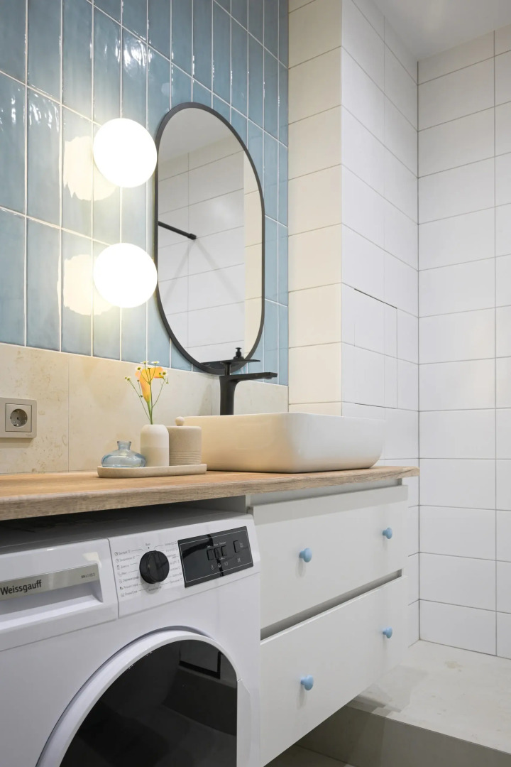 Квартира с бирюзовым настроением