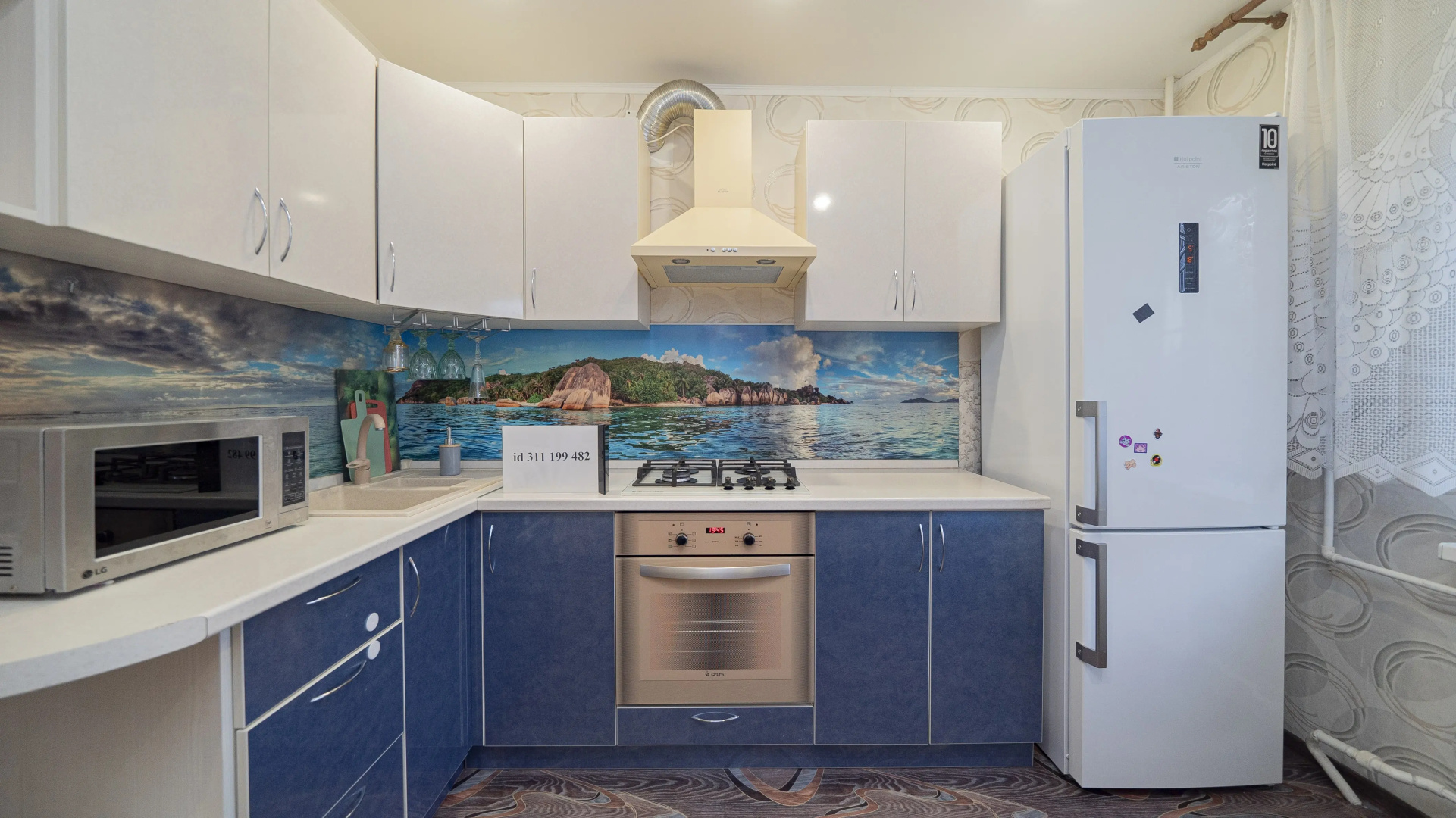 Квартира 2-к 50 м²  2 кровати