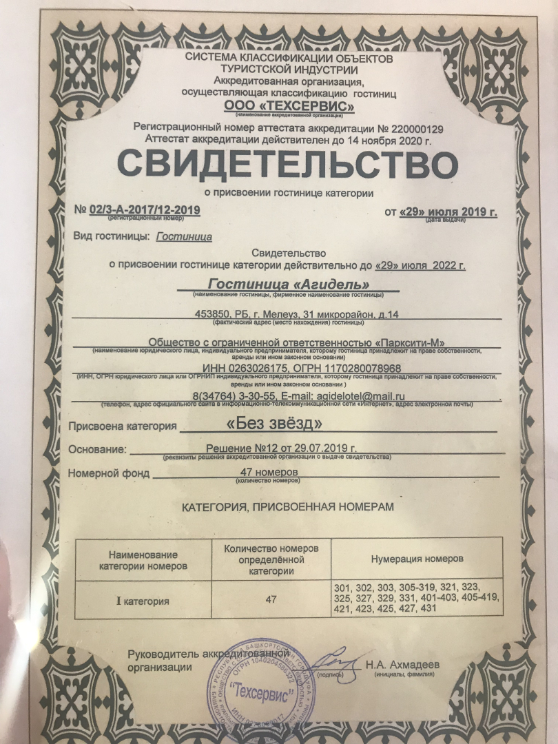 Отель Агидель