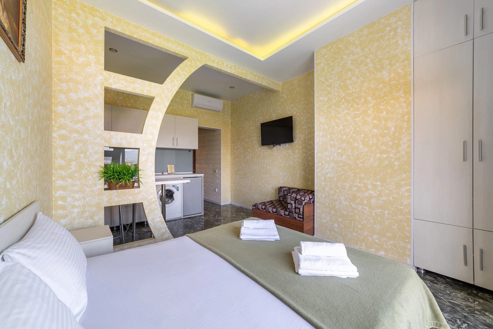 Квартира студия с балконом видом на море рядом с Океанариумом